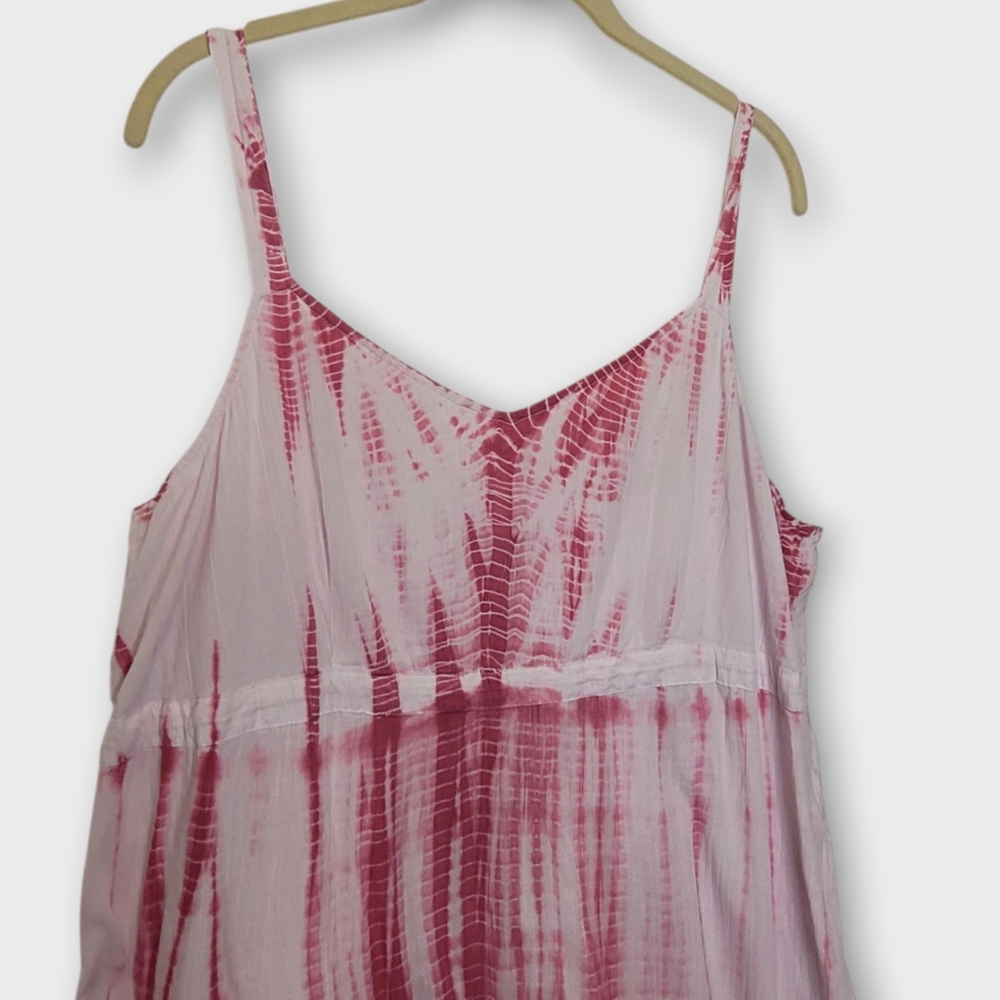 J. Jill Pink and White Tie-Dye Maxi Sundress - Picture 2 of 7
